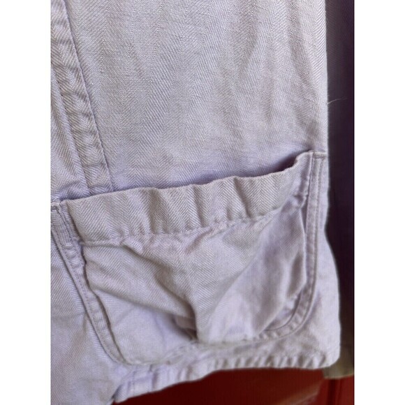 Talbots Irish Linen Blend Women’s Lilac Purple Jacket Blazer Size 12 Normcore - Picture 4 of 7